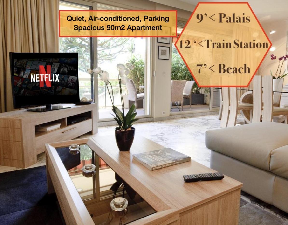 90M2 Apartement - Les Palmiers De Кан Екстериор снимка